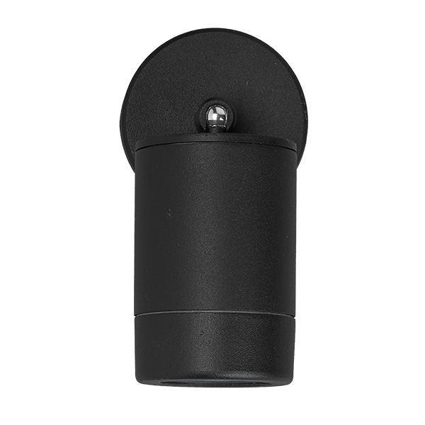 Luna GU10 IP65 Black Adjustable Wall Light 
